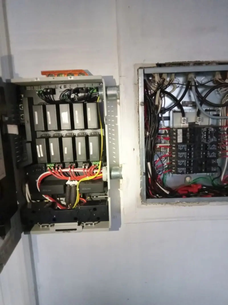 Electrical panel upgrade completed for Security Camera Wiring in South Gate Ridge